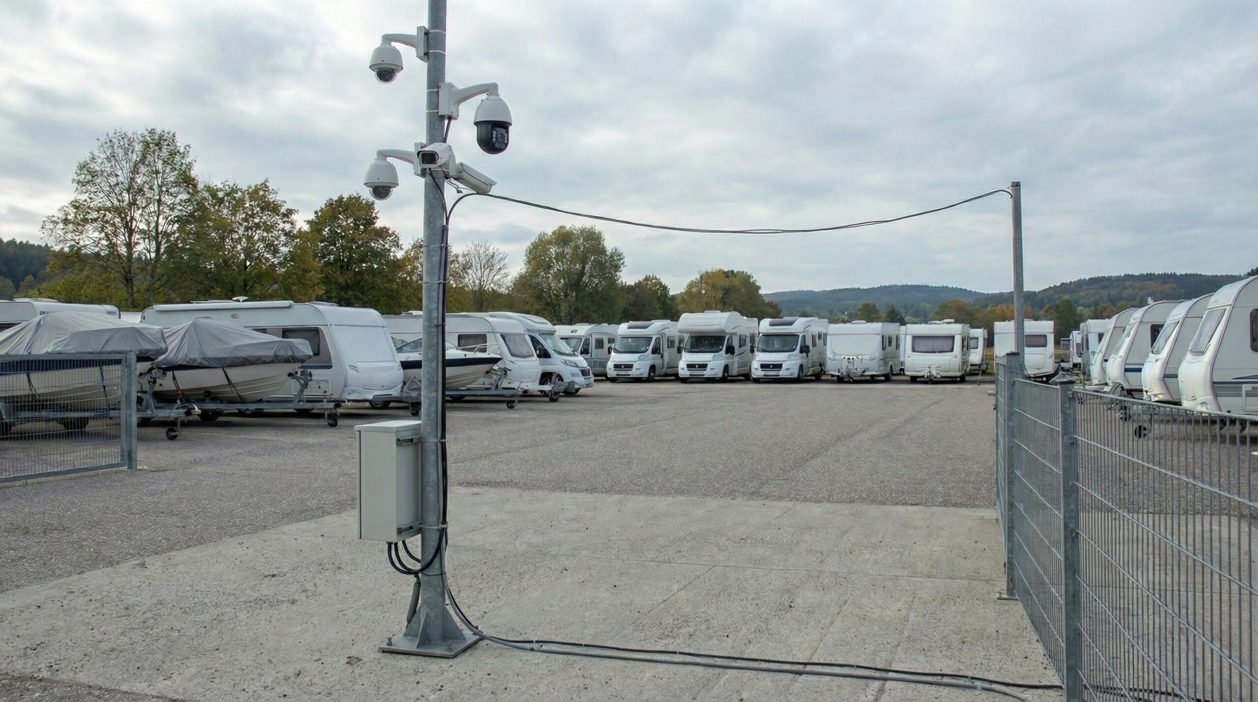 Videoüberwachte Stellplätze